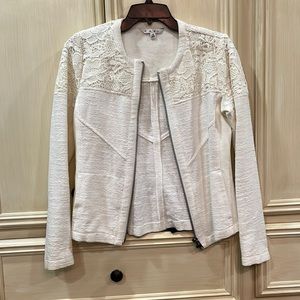 White lace Cabi jacket